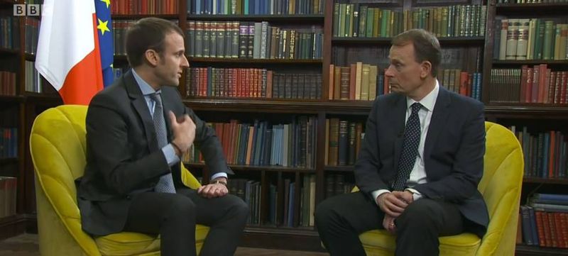 niveau anglais emmanuel macron interview brexit BBC